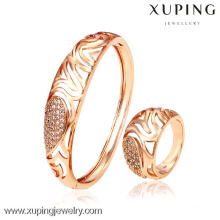 62431- Xuping Women 2-pcs gold bangles set models design